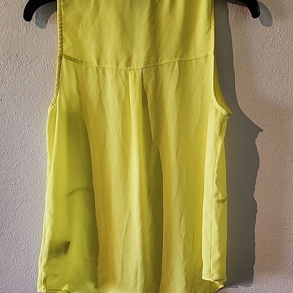 Mossimo tank top sleeveless Small Shear Lightweight Neon Yellow Summer - Picture 6 of 7